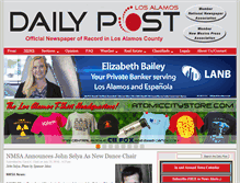 Tablet Screenshot of ladailypost.com